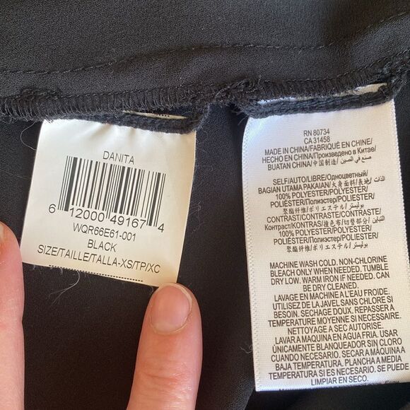 BCBG MAXAZRIA Black Bonita High Low Dress Size XS - Picture 8 of 11